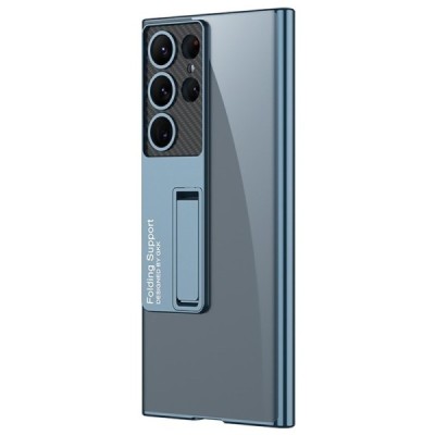 Samsung Galaxy S23 Ultra (SM-S918) GKK Kickstand skaidrus plastikinis dėklas - nugarėlė | Priedai.lt