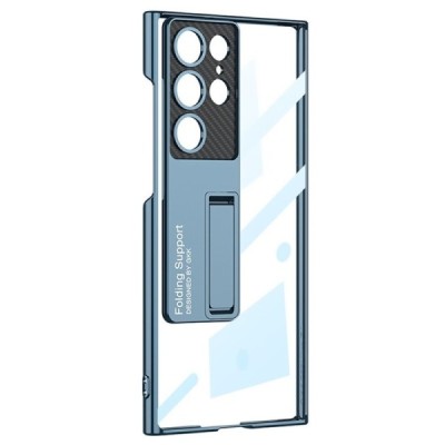 Samsung Galaxy S23 Ultra (SM-S918) GKK Kickstand skaidrus plastikinis dėklas - nugarėlė | Priedai.lt