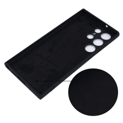 Samsung Galaxy S23 Ultra (SM-S918) Shell kieto silikono (TPU) dėklas juodas - nugarėlė | Priedai.lt
