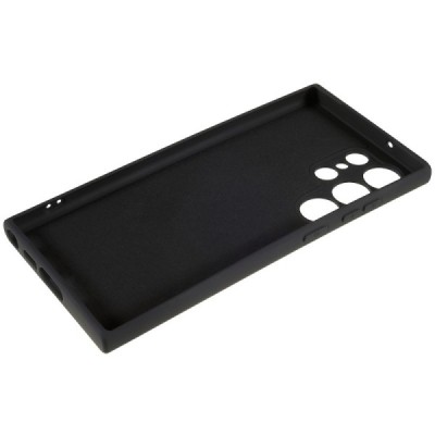 Samsung Galaxy S23 Ultra (SM-S918) kieto silikono TPU juodas dėklas - nugarėlė | Priedai.lt