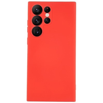 Samsung Galaxy S23 Ultra (SM-S918) kieto silikono TPU raudonas dėklas - nugarėlė | Priedai.lt