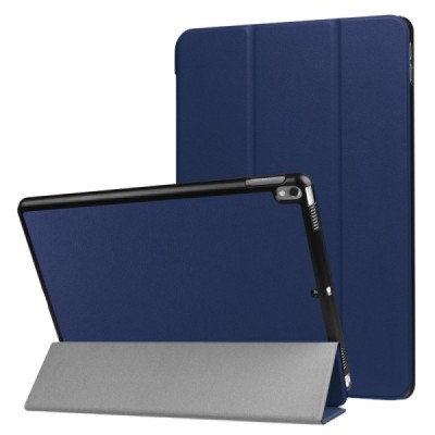 Apple iPad Pro 10.5" (Air 2019) atverčiamas mėlynas odinis dėklas - knygutė | Priedai.lt