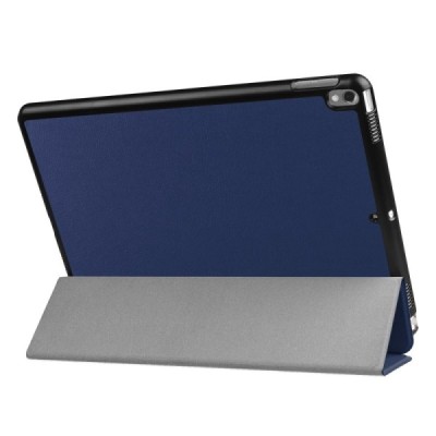 Apple iPad Pro 10.5" (Air 2019) atverčiamas mėlynas odinis dėklas - knygutė | Priedai.lt