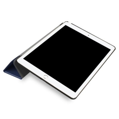 Apple iPad Pro 10.5" (Air 2019) atverčiamas mėlynas odinis dėklas - knygutė | Priedai.lt