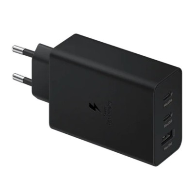 Originalus „Samsung“ PD Power Trio 65W EP-T6530 įkroviklis - juodas | Priedai.lt