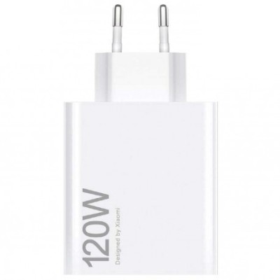 „Xiaomi“ Super Fast Charge MDY-13-EE kelioninis (sieninis, buitinis) įkroviklis - baltas (120W) | Priedai.lt