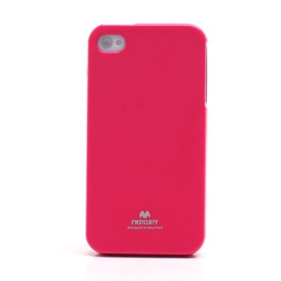 Mercury TPU kieto silikono rožinis Apple iPhone 4S dėklas - nugarėlė / Priedai.lt