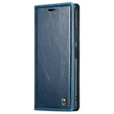 Xiaomi Redmi Note 12 Pro (Poco X5 Pro) „CaseMe“ Leather solidus atverčiamas mėlynas odinis dėklas - knygutė | Priedai.lt