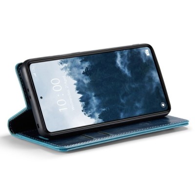 Xiaomi Redmi Note 12 Pro (Poco X5 Pro) „CaseMe“ Leather solidus atverčiamas mėlynas odinis dėklas - knygutė | Priedai.lt