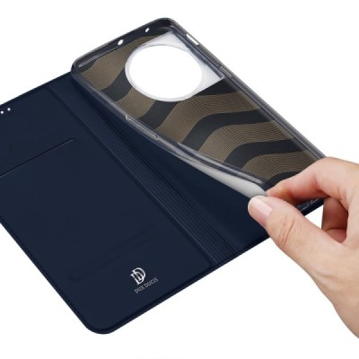 „Dux Ducis“ Skin serijos OnePlus 11 tamsiai mėlynas odinis atverčiamas dėklas | Priedai.lt