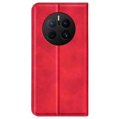 Huawei Mate 50 Pro „Split“ raudonas odinis atverčiamas dėklas - knygutė | Priedai.lt