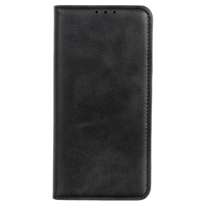Samsung Galaxy S23 Ultra (SM-S918) „Split“ juodas odinis atverčiamas dėklas - knygutė | Priedai.lt