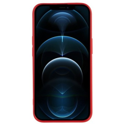 Apple iPhone 12 Pro Max kieto silikono TPU raudonas dėklas - nugarėlė | Priedai.lt