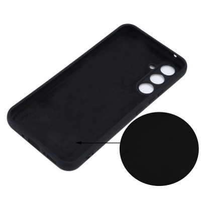 Samsung Galaxy A54 (SM-A546B) Shell kieto silikono (TPU) dėklas juodas - nugarėlė | Priedai.lt