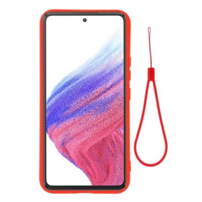 Samsung Galaxy A54 (SM-A546B) Shell kieto silikono (TPU) dėklas raudonas - nugarėlė | Priedai.lt