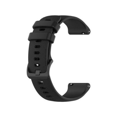 Išmaniojo laikrodžio Huawei Watch GT Runner, GT 3, GT 3 SE kieto silikono (TPU) juoda apyrankė | Priedai.lt
