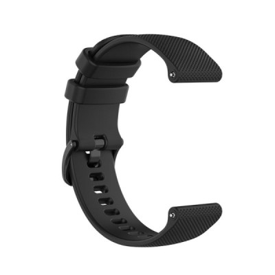 Išmaniojo laikrodžio Huawei Watch GT Runner, GT 3, GT 3 SE kieto silikono (TPU) juoda apyrankė | Priedai.lt