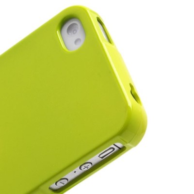 Mercury TPU kieto silikono žalias Apple iPhone 4S dėklas - nugarėlė / Priedai.lt