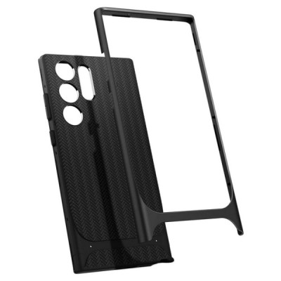 „Spigen“ Neo Hybrid sustiprintos apsaugos Samsung Galaxy S23 Ultra (SM-S918) juodas dėklas | Priedai.lt