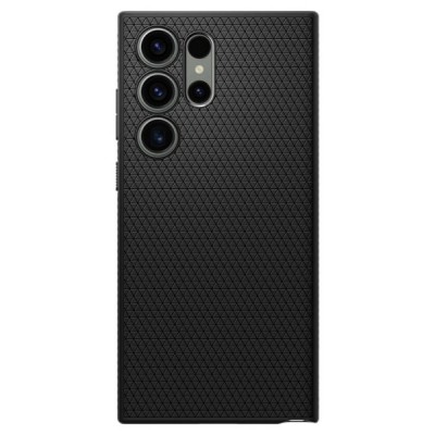 „Spigen“ Liquid Air Samsung Galaxy S23 Ultra (SM-S918) juodas kieto silikono dėklas | Priedai.lt
