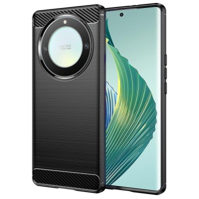 Huawei Honor Magic 5 Lite (Honor X9a) „Carbon“ kieto silikono TPU juodas dėklas - nugarėlė | Priedai.lt
