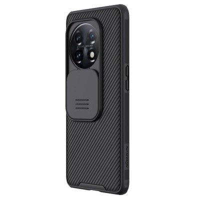 OnePlus 11 „Nillkin“ CamShield Pro juodas dėklas, nugarėlė su kameros apsauga | Priedai.lt