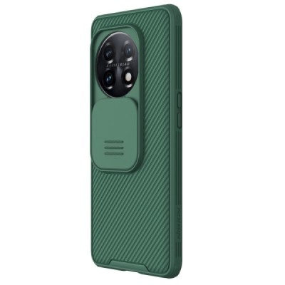OnePlus 11 „Nillkin“ CamShield Pro žalias dėklas, nugarėlė su kameros apsauga | Priedai.lt