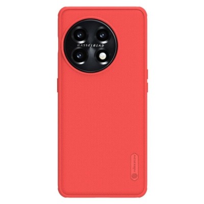 Nillkin Frosted Shield OnePlus 11 raudonas plastikinis dėklas | Priedai.lt