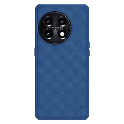 Nillkin Frosted Shield OnePlus 11 mėlynas plastikinis dėklas | Priedai.lt