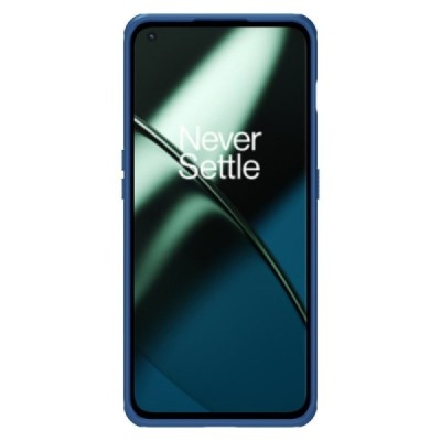 Nillkin Frosted Shield OnePlus 11 mėlynas plastikinis dėklas | Priedai.lt