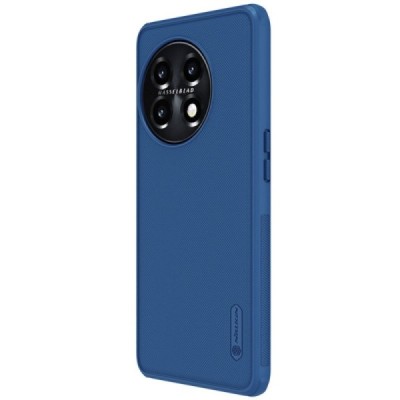Nillkin Frosted Shield OnePlus 11 mėlynas plastikinis dėklas | Priedai.lt