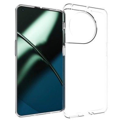 OnePlus 11 kieto silikono TPU skaidrus dėklas - nugarėlė | Priedai.lt