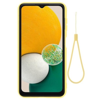 Samsung Galaxy A14 4G (SM-A145F) Shell kieto silikono (TPU) dėklas geltonas - nugarėlė | Priedai.lt