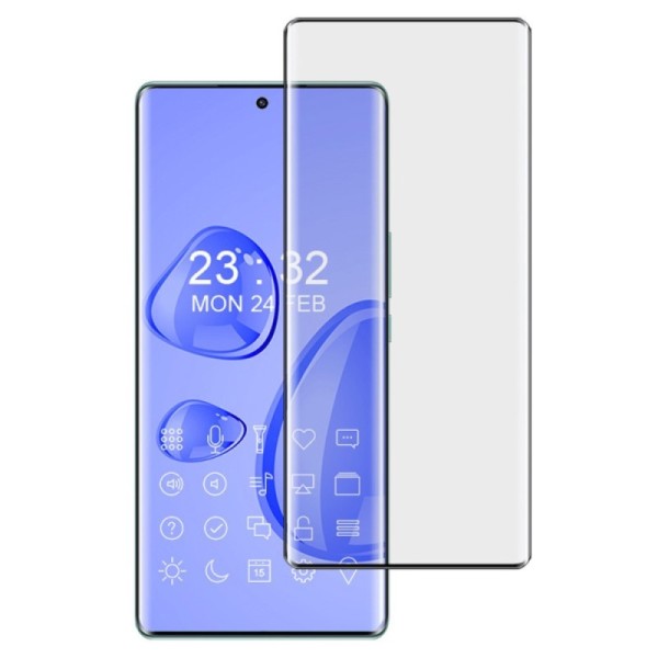 „Imak“ Tempered Glass pilnai dengiantis apsauginis ekrano stiklas 0.2 mm - juodas (Honor Magic 5 Lite / X9a)