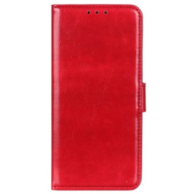 Samsung Galaxy A34 5G (SM-A346E) atverčiamas raudonas odinis dėklas - piniginė | Priedai.lt