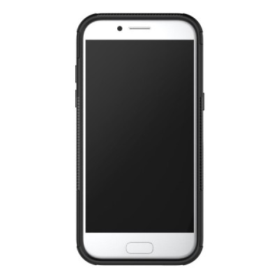 Sustiprintos apsaugos „Kickstand“ Samsung Galaxy A5 2017 (A520) juodas kieto silikono (TPU) ir plastiko dėklas | Priedai.lt