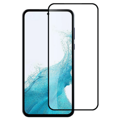 Samsung Galaxy A54 (SM-A546B) „Guardian“ 9H Tempered Glass sustiprintos apsaugos juodas pilnai dengiantis apsauginis ekrano stik