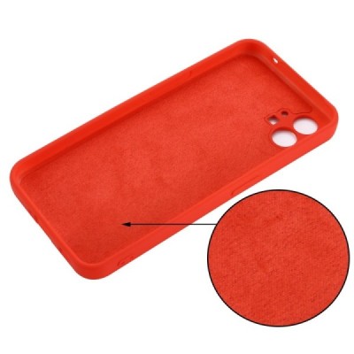 Nothing Phone 1 Shell kieto silikono (TPU) dėklas raudonas - nugarėlė | Priedai.lt