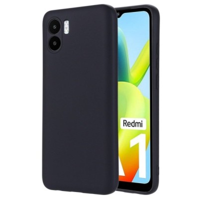 Xiaomi Redmi A2 (A1) Shell kieto silikono (TPU) dėklas juodas - nugarėlė | Priedai.lt