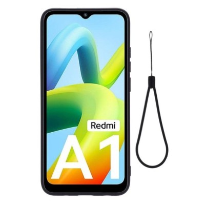 Xiaomi Redmi A2 (A1) Shell kieto silikono (TPU) dėklas juodas - nugarėlė | Priedai.lt