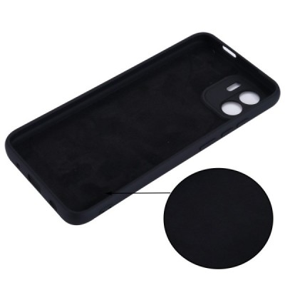 Xiaomi Redmi A2 (A1) Shell kieto silikono (TPU) dėklas juodas - nugarėlė | Priedai.lt