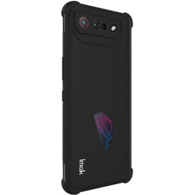 Asus Rog Phone 7 Imak sustiprintos apsaugos kieto silikono TPU juodas dėklas - nugarėlė | Priedai.lt