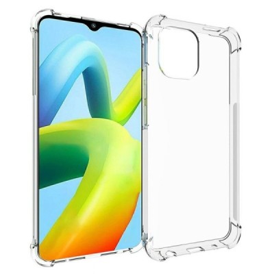 Sustiprintos apsaugos Xiaomi Redmi A2 (Redmi A1) skaidrus kieto silikono (TPU) dėklas | Priedai.lt
