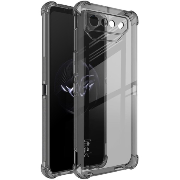 „Imak“ sustiprintos apsaugos kieto silikono (TPU) dėklas - skaidrus / pilkas (Rog Phone 7 / 7 Pro / 7 Ultimate)