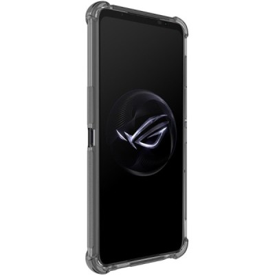 Asus Rog Phone 7 (7 Pro, 7 Ultimate) Imak sustiprintos apsaugos kieto silikono TPU skaidrus pilkas dėklas - nugarėlė | Priedai.l