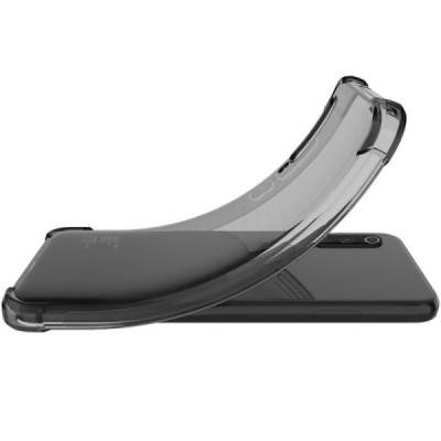 Asus Rog Phone 7 (7 Pro, 7 Ultimate) Imak sustiprintos apsaugos kieto silikono TPU skaidrus pilkas dėklas - nugarėlė | Priedai.l