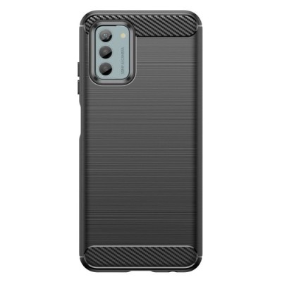 Nokia G22 „Carbon“ kieto silikono TPU juodas dėklas - nugarėlė | Priedai.lt