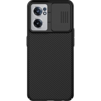 OnePlus Nord CE 2 „Nillkin“ CamShield juodas dėklas, nugarėlė su kameros apsauga | Priedai.lt