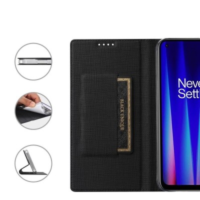 OnePlus Nord CE 2 „Vili“ atverčiamas juodas dėklas | Priedai.lt