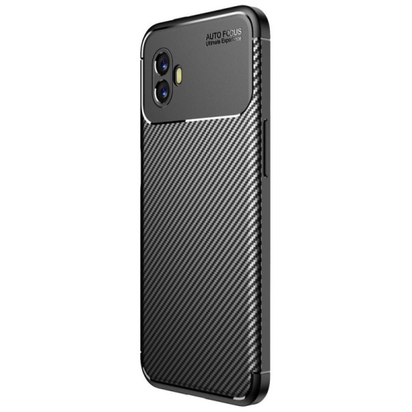 „Fiber“ kieto silikono (TPU) dėklas - juodas (Galaxy Xcover 6 Pro)